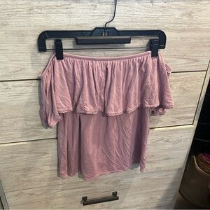 COPY - Off-Shoulder American Eagle AE Soft & Sexy Shirt/Top•Size S•Light Purple